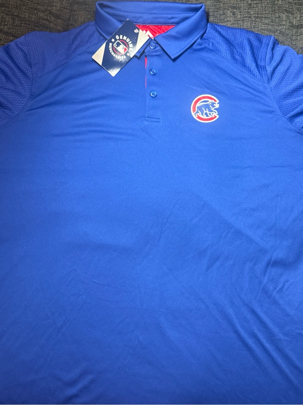 Nwt Royal Blue Chicago Cubs Polo Shirt